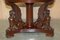 Antique French Neoclassical Hardwood Centre Table with Sphinx Pillared Base, Image 5