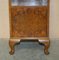 Burr Walnut Nightstands from Alfred Cox, 1950s, Set of 2 8