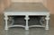 Solid Six Pillar French Country House Coffee Table in Original Paint 17