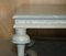 Solid Six Pillar French Country House Coffee Table in Original Paint 6