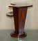 Art Deco Style Two Tier Macassar Wood Side Tables, Set of 2 12