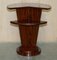 Art Deco Style Two Tier Macassar Wood Side Tables, Set of 2 14