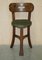 Antique Primitive Arts & Crafts Elm Chairs, Set of 3, Image 14