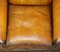 Vintage Hand Dyed Whisky Brown Leather Swivel Armchair, 1970s, Image 10
