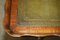 Large Antique Carved Hardwood & Green Leather Tilt Top Centre Table 15
