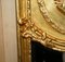 Espejos de pared de cuerpo entero de madera dorada estilo neoclásico francés. Juego de 2, Imagen 8
