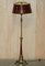Regency Brass Hand Painted Floor Lamp with Paw Feet, 1930s 2