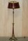 Regency Brass Hand Painted Floor Lamp with Paw Feet, 1930s, Image 2