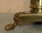 Lámpara de pie Regency de latón con patas pintadas a mano, años 30, Imagen 12