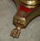 Regency Brass Hand Painted Floor Lamp with Paw Feet, 1930s, Image 14