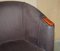 Vintage Suede Tub Armchairs with Wooden Armrests, Set of 2, Image 6