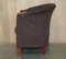 Vintage Suede Tub Armchairs with Wooden Armrests, Set of 2 16