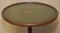 Tavolino da vino vintage in legno duro in pelle verde, anni '30, Immagine 3