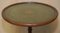 Vintage Hardwood Heritage Green Leather Wine Table, 1930s 3