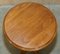 Vintage English Oak Tripod Side Table 13