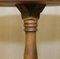 Vintage English Oak Tripod Side Table, Image 6