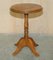 Vintage English Oak Tripod Side Table, Image 3