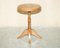 Vintage English Oak Tripod Side Table, Image 2