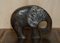 Vintage Hand Carved Elephant Figurines, Set of 2 14