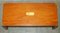 Vintage Hardwood Kennedy Military Campaign Coffee Table from Harrods London 11