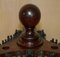Hardwood Victorian Hand Carved Revolving Snooker Pool Cue Rack, 1880s, Image 6
