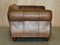 Vintage Scottish Castle Brown Leather Sofa from Thomas Lloyd, Set of 2, Image 15