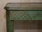 Antique Victorian Chinese Chinoiserie Hand Painted Green Side Table, 1880s 5