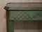 Antique Victorian Chinese Chinoiserie Hand Painted Green Side Table, 1880s, Image 5