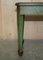 Antique Victorian Chinese Chinoiserie Hand Painted Green Side Table, 1880s 8