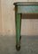 Antique Victorian Chinese Chinoiserie Hand Painted Green Side Table, 1880s, Image 8