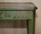 Antique Victorian Chinese Chinoiserie Hand Painted Green Side Table, 1880s 7