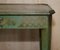 Antique Victorian Chinese Chinoiserie Hand Painted Green Side Table, 1880s, Image 7