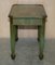 Antique Victorian Chinese Chinoiserie Hand Painted Green Side Table, 1880s 14