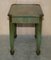 Antique Victorian Chinese Chinoiserie Hand Painted Green Side Table, 1880s, Image 14