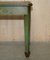 Antique Victorian Chinese Chinoiserie Hand Painted Green Side Table, 1880s 9
