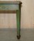 Antique Victorian Chinese Chinoiserie Hand Painted Green Side Table, 1880s, Image 9