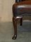 Art Deco Hand Dyed Cigar Brown Leather Club Armchairs, Set of 2 10