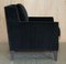 Art Deco Black Nero Velvet Armchair, Image 15