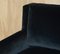Art Deco Black Nero Velvet Armchair, Image 13