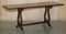 Tavolino da caffè vintage allungabile in legno massello fiammato, Immagine 15