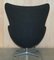 Vintage Egg Chair in Black and Grey Fabric by Fritz Hansen, 1996 16