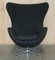 Vintage Egg Chair in Black and Grey Fabric by Fritz Hansen, 1996, Image 3