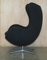 Vintage Egg Chair in Black and Grey Fabric by Fritz Hansen, 1996 17