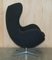 Vintage Egg Chair in Black and Grey Fabric by Fritz Hansen, 1996 15