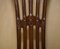 Antique George Hepplewhite Wheatgrass Captains Chair in Brown Leather, 1880, Image 6