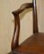 Antique George Hepplewhite Wheatgrass Captains Chair in Brown Leather, 1880, Image 8