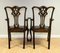 Chippendale Style Dining Chairs with Leather Seats, Set of 6, Image 8