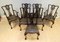 Chippendale Style Dining Chairs with Leather Seats, Set of 6, Image 3