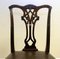 Chippendale Style Dining Chairs with Leather Seats, Set of 6, Image 12