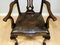 Chippendale Style Dining Chairs with Leather Seats, Set of 6 15